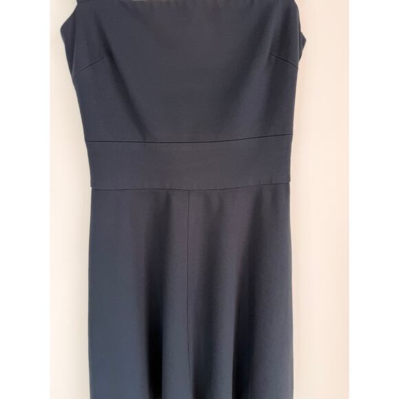 Banana Republic Ally Collection Black Sleeveless Fit Flare Dress Size 0 Pockets - Picture 3 of 9